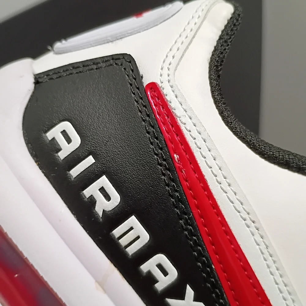 Nike Air Max LTD 3 Men's Casual White/University Red & Black Sneakers - Picture 11 of 14